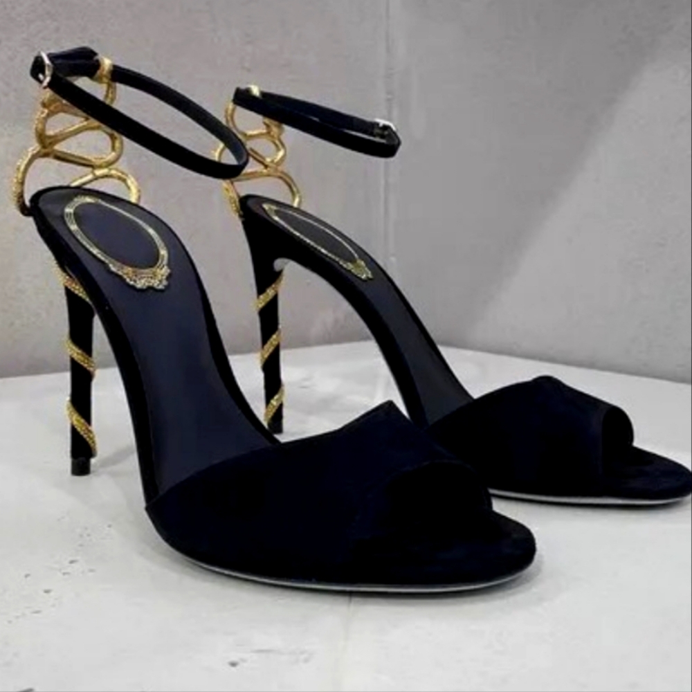 Women snake high heel sandal